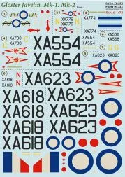 Gloster Javelin Mk.1 Mk.2 Part.1 1:72