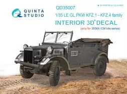 Kfz.1, Kfz.4 interior set 1:35