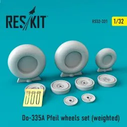 Do-335А Pfeil wheels set (weighted) 1:32
