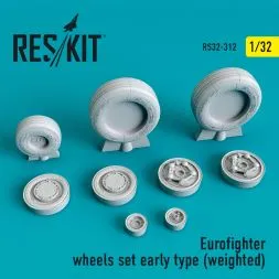 Eurofighter wheels set early type (weighted) 1:32