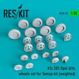 Kfz.305 Opel blitz wheels set for Tamiya (weighted) 1:35