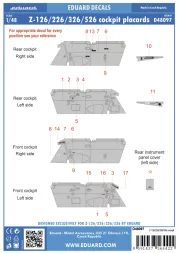 Z-126/226/326/526 cockpit placards 1:48