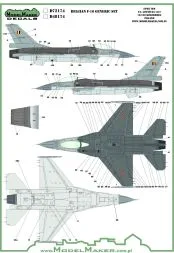 F-16 Belgian insignias & stencils 1:72