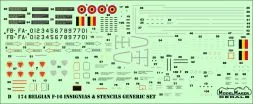F-16 Belgian insignias & stencils 1:48