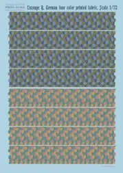 Lozenge B. German four color printed fabric 1:72