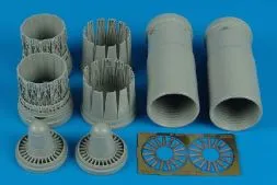 EF 2000A Typhoon exhaust nozzles - (late v.) for Trumpeter 1:32