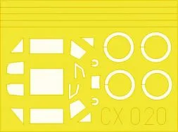 Bf 109E-3 mask for Tamiya 1:72