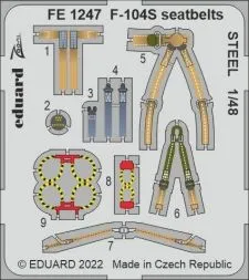 F-104S seatbelts STEEL 1:48
