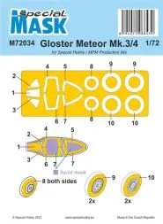 Gloster Meteor Mk.3/4 mask 1:72