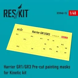 Harrier GR1/GR3 mask for Kinetic 1:48