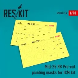 MiG-25RB mask for ICM 1:48