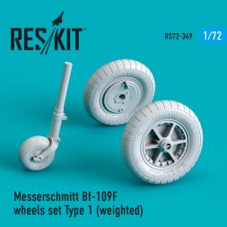 Bf 109F (G Early) wheels Type 1 1:72