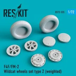 F4F/FM-2 Wildcat wheels set type 2 1:72