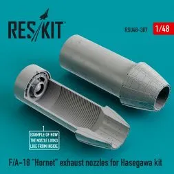 F/A-18 Super Hornet Type 2 exhaust nozzles for Hasegawa 1:48