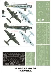 Ju 52/3m super mask for Revell 1:48