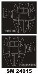 DH Mosquito mask for Airfix 1:24