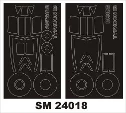 Typhoon Car Door mask for Airfix 1:24