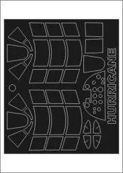 Hawker Hurricane mask for Trumpeter 1:24