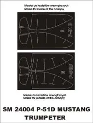 P-51D mask for Trumpeter 1:24