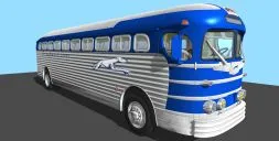 GMC PD3751 SilverSide Greyhound Lines 1:35