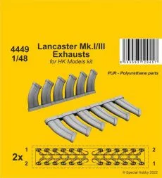 Lancaster Mk.I/III Exhausts 1:48