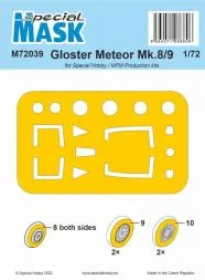 Gloster Meteor Mk.8/9 mask for Special Hobby 1:72