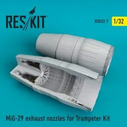 MiG-29 exhaust nozzles for Trumpeter 1:32