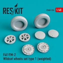 F4F/FM-2 Wildcat wheels set type 1 1:48