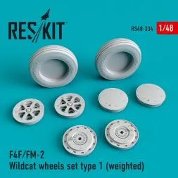 F4F/FM-2 "Wildcat" wheels set type 1 1:48