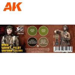 Soviet WWII Pilot Uniform Colors (3G)