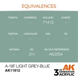 A-18F Ligt grey-blue 17ml (3G)