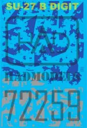 Su-27 Flanker B Digit Camouflage 1:72