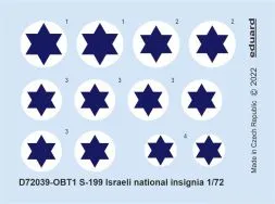 S-199 Israeli national insignia 1:72