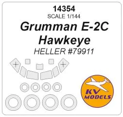 E-2 Hawkeye mask for Heller 1:144
