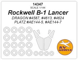 B-1 Lancer mask for Dragon 1:144