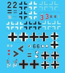 Bf 109/ HA-1112 1990s Airshow Star 1:72