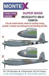 Mosquito Mk.VI super mask for Tamiya 1:32