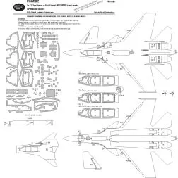 Su-27K Flanker w/Kh-41 ADVANCED mask for Minibase 1:48