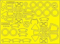 P-38J Lightning EXPERT mask for Tamiya 1:48