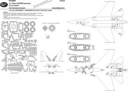 Su-27 Flanker B ADVANCED mask for G.W.H. 1:48