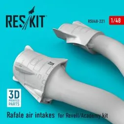 Rafale air intakes for Revell/Academy 1:48