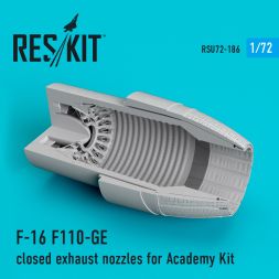 F-16 F110-GE close exhaust nozzles for Academy 1:72