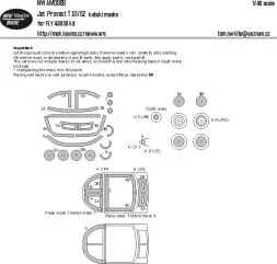 Jet Provost T.51/52 mask for FLY 1:48