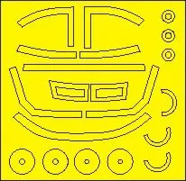 Jet Provost T.51/52 mask for FLY 1:48