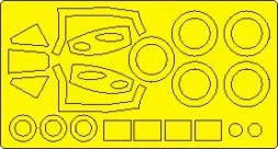 de Havilland Vampire F.3 mask for Airfix 1:48