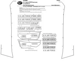 SR-71A Blackbird MARKING mask for Revell 1:48