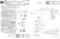 F-14A Tomcat (late model) EXPERT mask for Tamiya 1:48