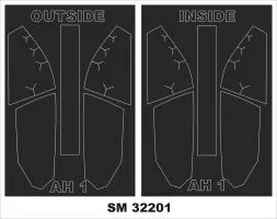 AH-1G Cobra mask for ICM 1:32