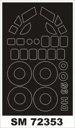 DH.95 Flamingo mask for Valom 1:72