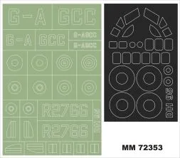 DH.95 Flamingo maxi mask for Valom 1:72